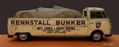BunkerT1Transporter150x60 © Dirk Patschkowski / Limited-Legends / FineArtPrint / Auto Art / Car Art / Kunstdruck /
